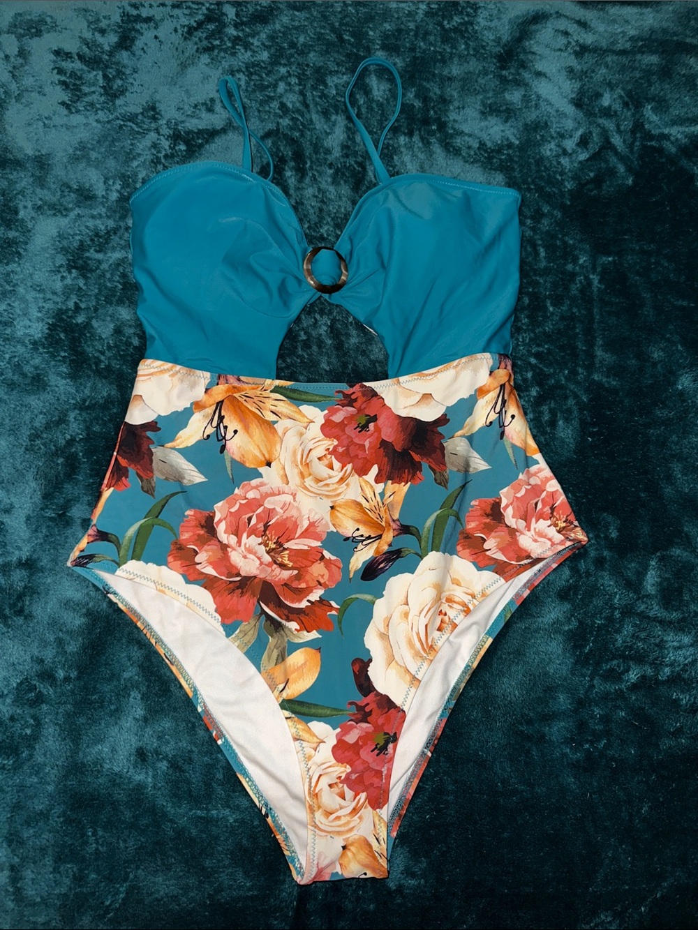 Cupshe full coverage one piece bathing suit